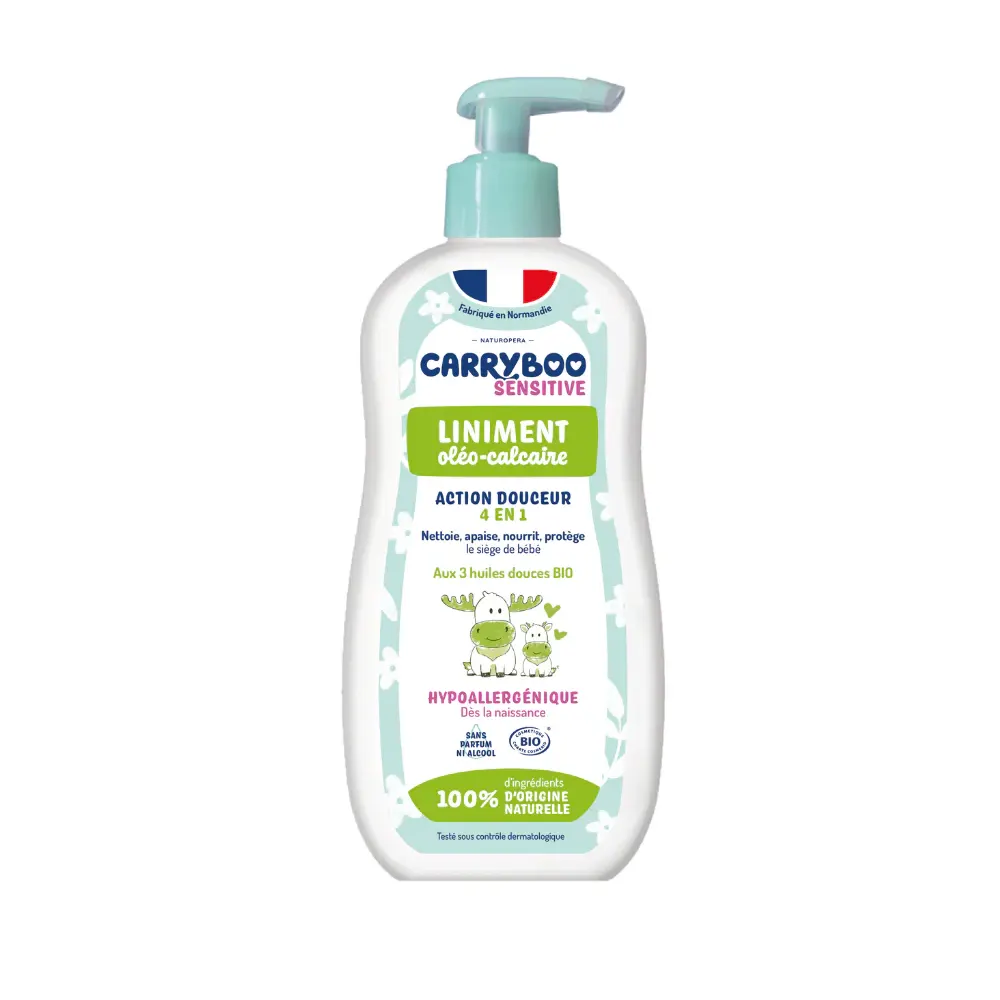 Carryboo Liniment Oléo-calcaire Bio à l’huile d’olive – 450ml