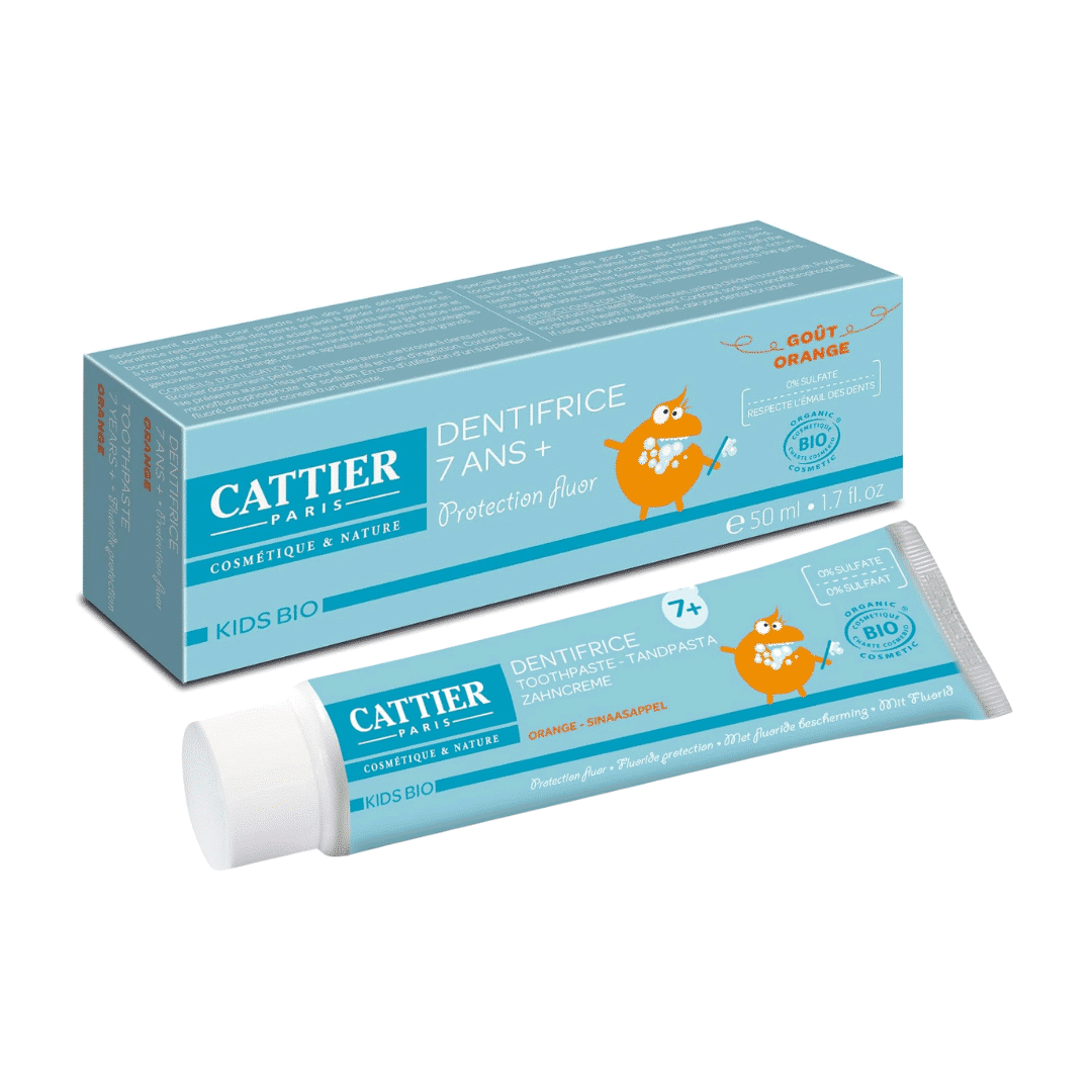 Cattier Dentifrice enfants 7A+ Orange Bio 50 ml