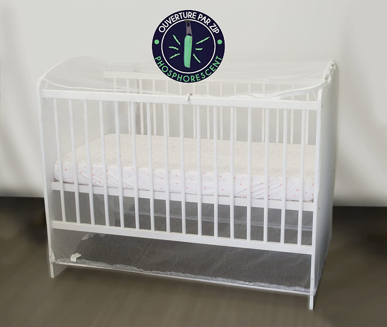 Domiva Moustiquaire pour lit 60×120 et 70×140 Blanc