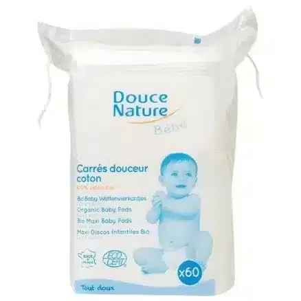 Douce Nature Carrés Coton Douceur Bio X60