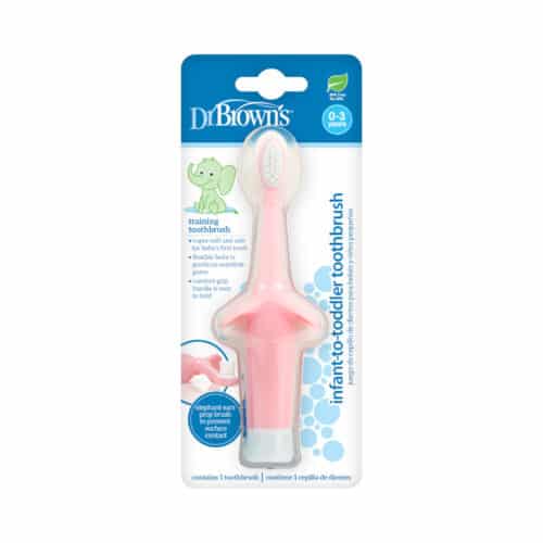 Dr. Brown’s Brosse à dents 0-3A – Rose