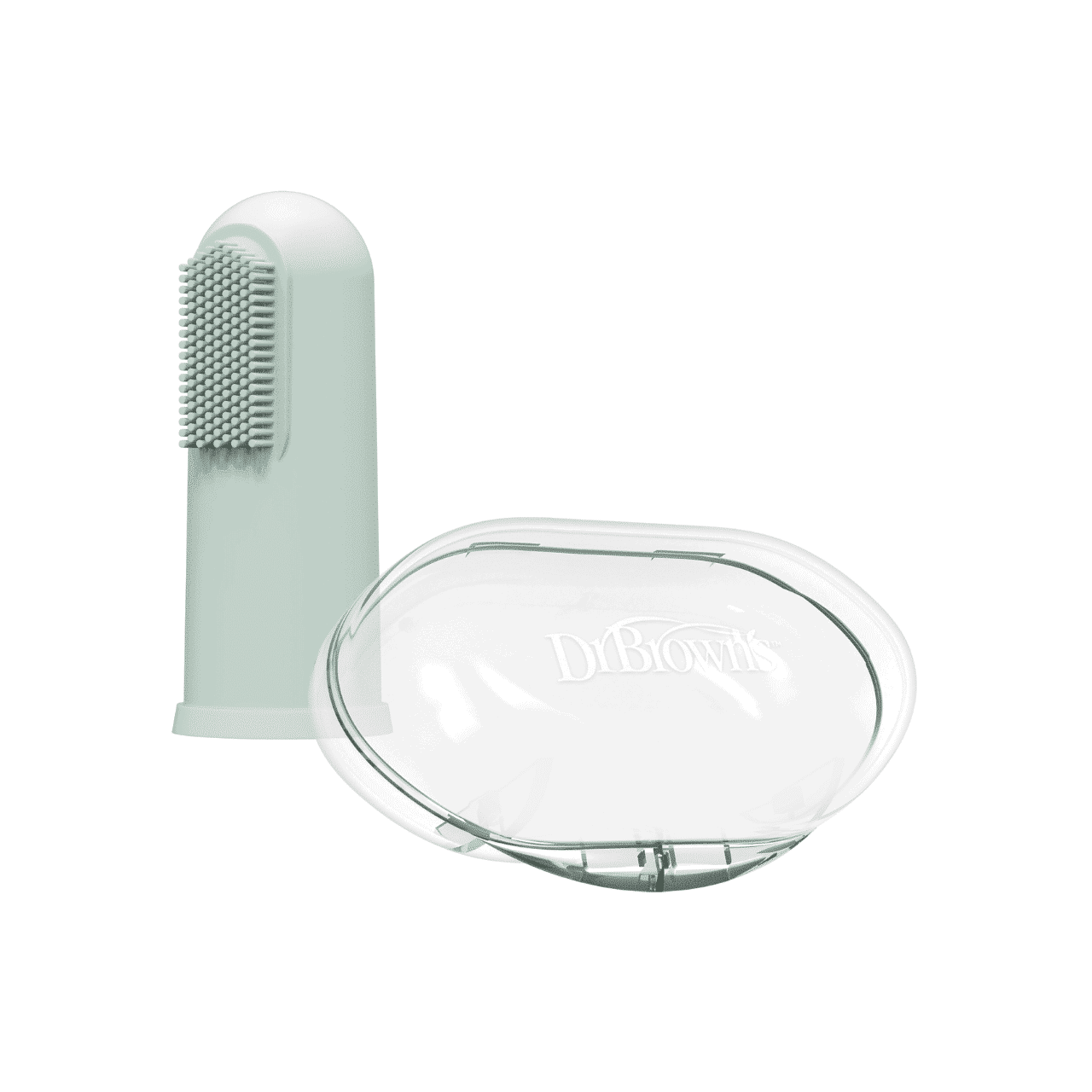 Dr. Brown’s Brosse À Dents En Silicone Avec Étui – Vert