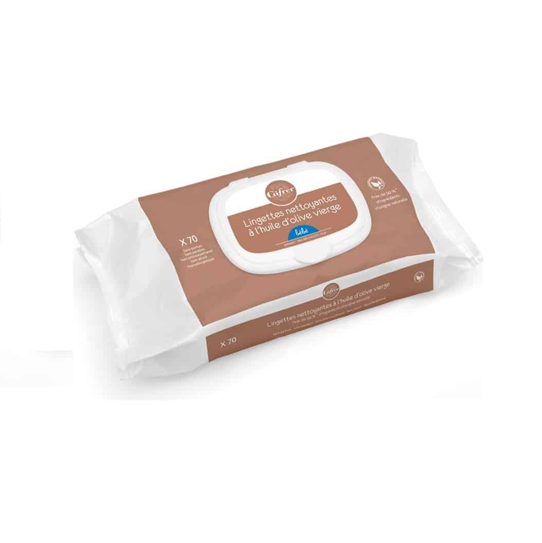 Gifrer Lingettes nettoyantes au Liniment à l’huile d’olive 70 lingettes