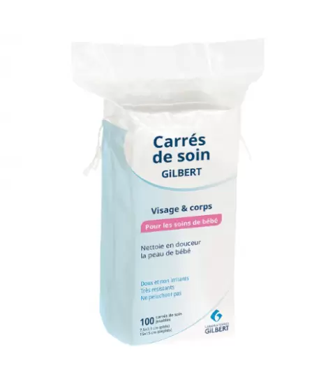Gilbert Carrés de Soin Visage Et Corps 100 Carrés