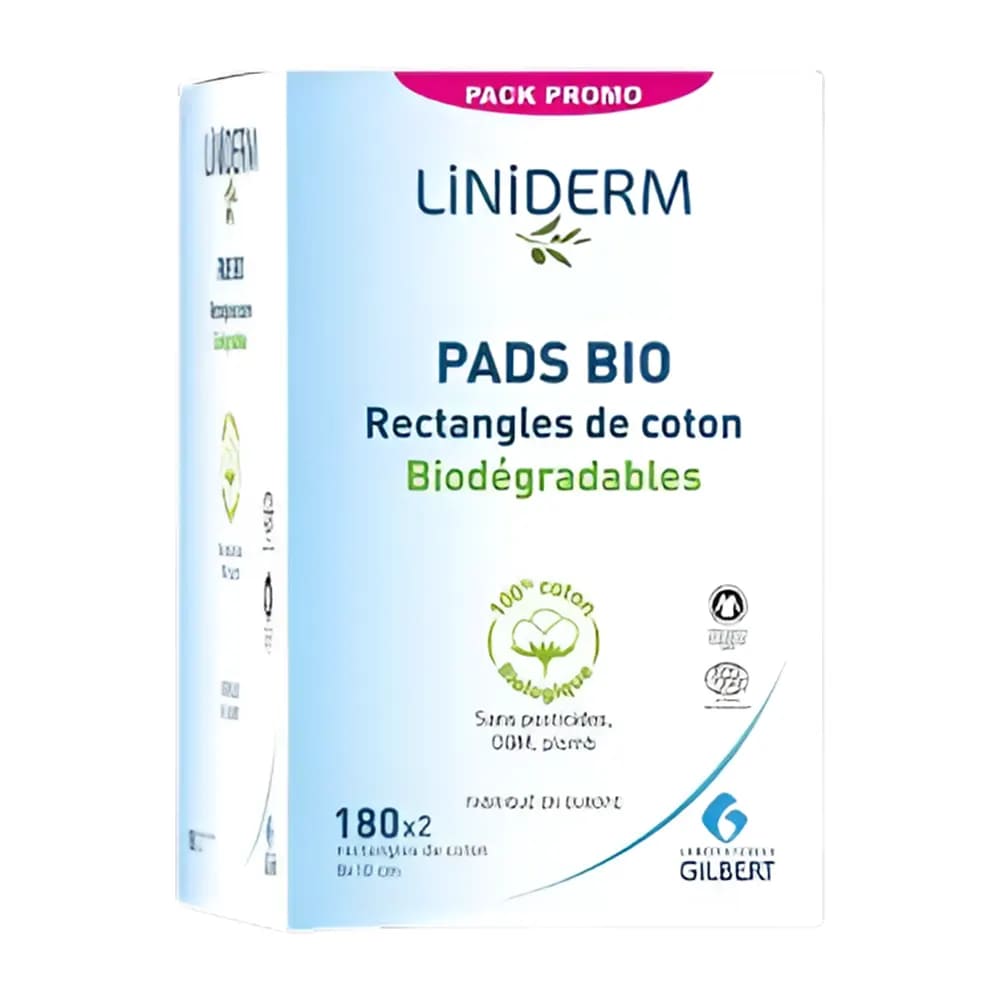 Gilbert Pack Promo Liniderm Coton Pads Bio 360 Rectangles