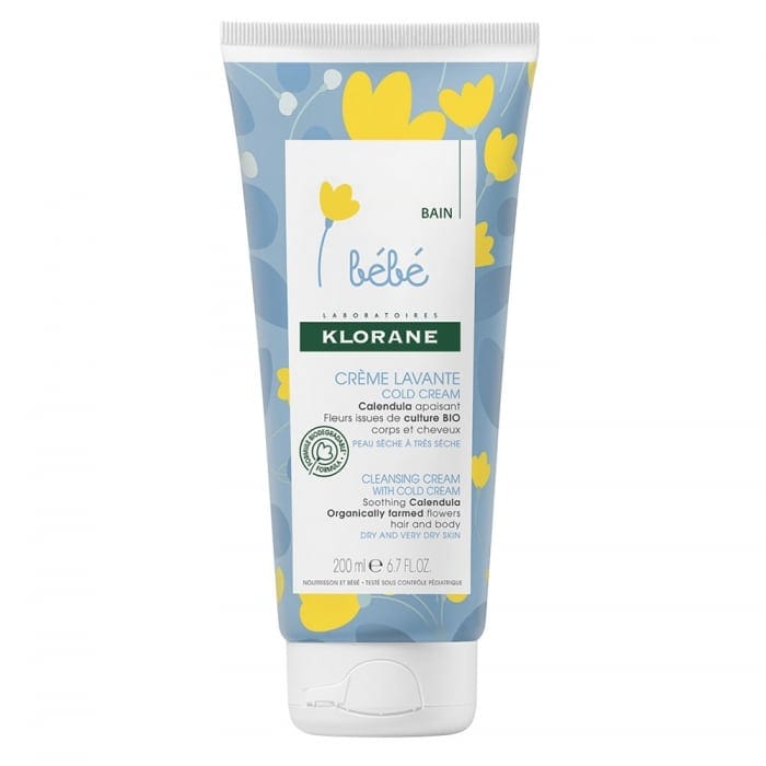 Klorane Bébé crème lavante au cold cream 200ml