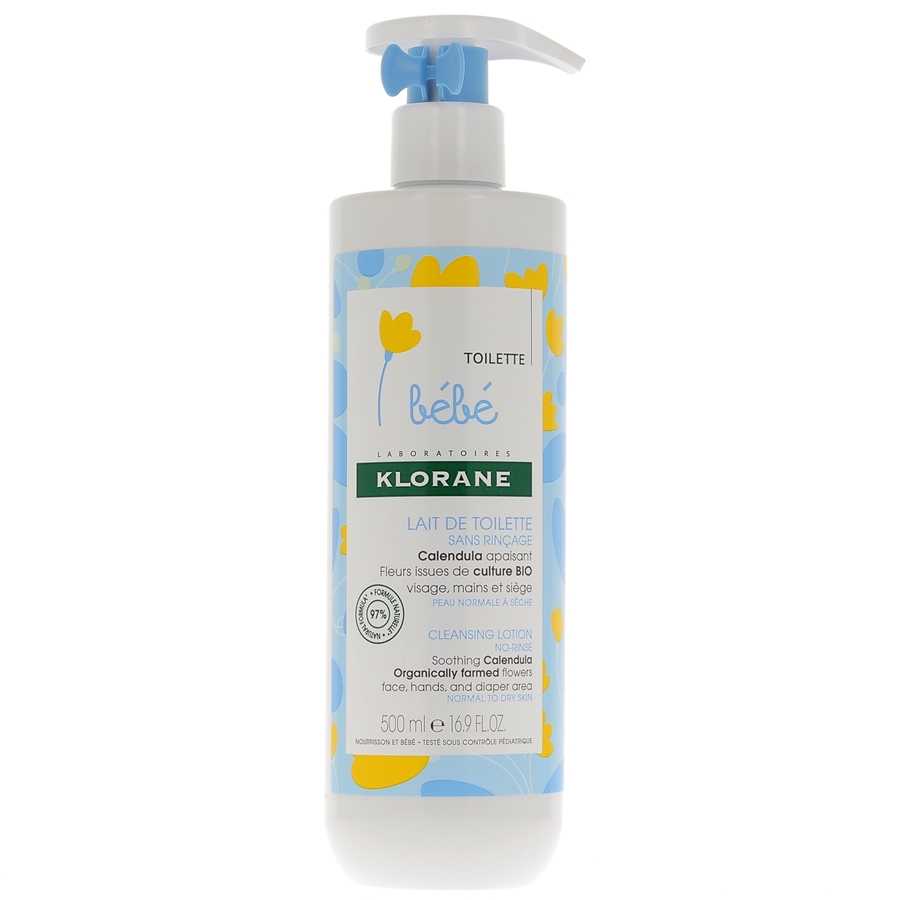 Klorane Bébé Lait de toilette protecteur 500ml