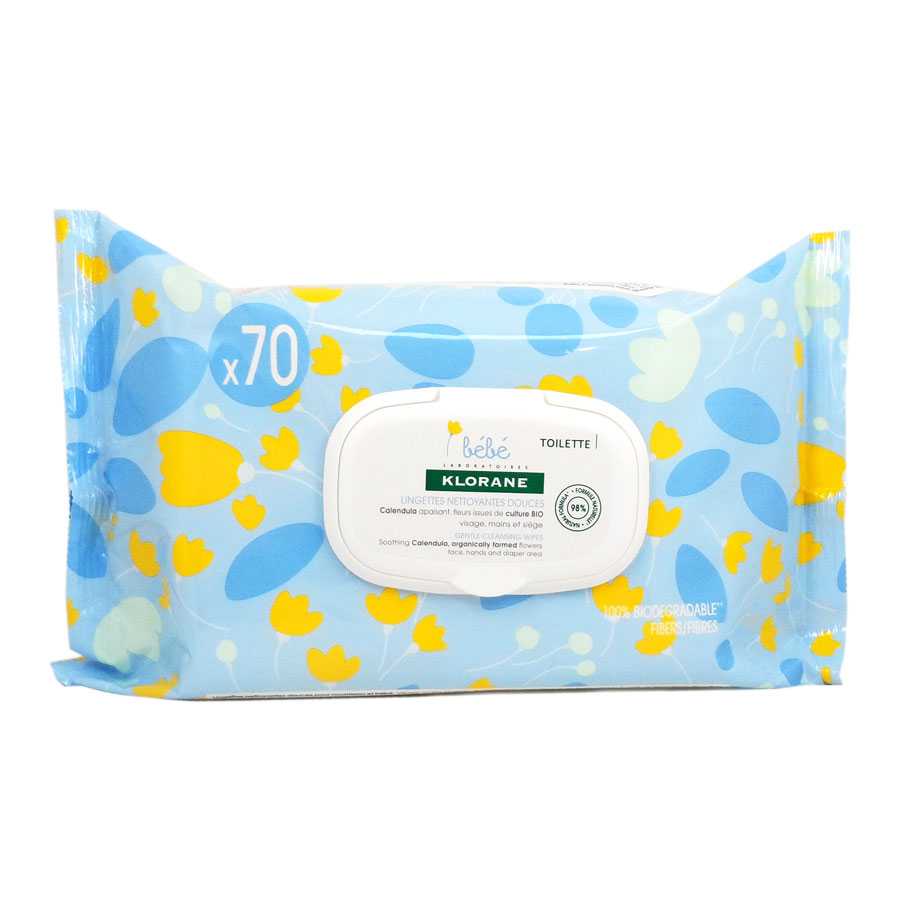 Klorane Bébé Lingettes 70 unité
