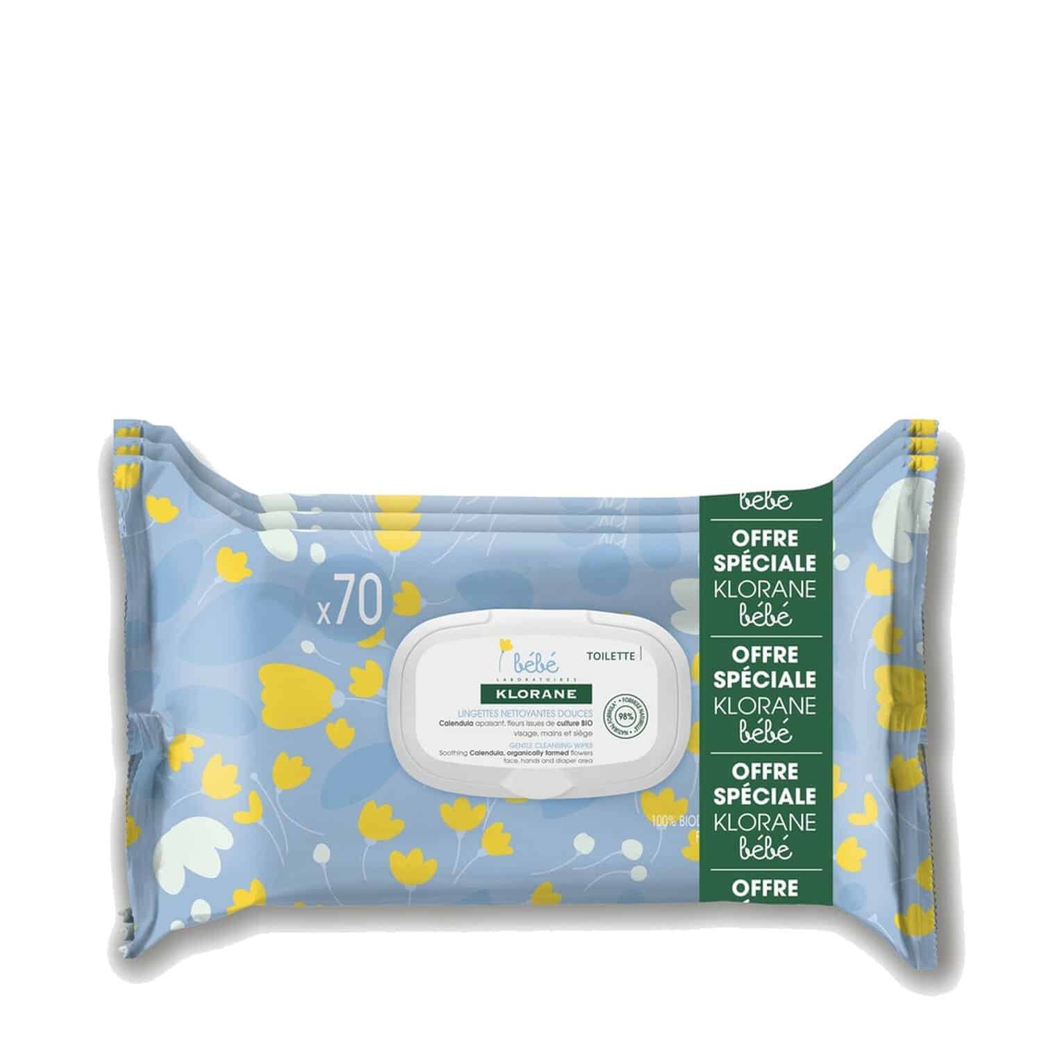 Klorane Bébé Un paquet de Lingette Nettoyante acheté = Un paquet OFFERT