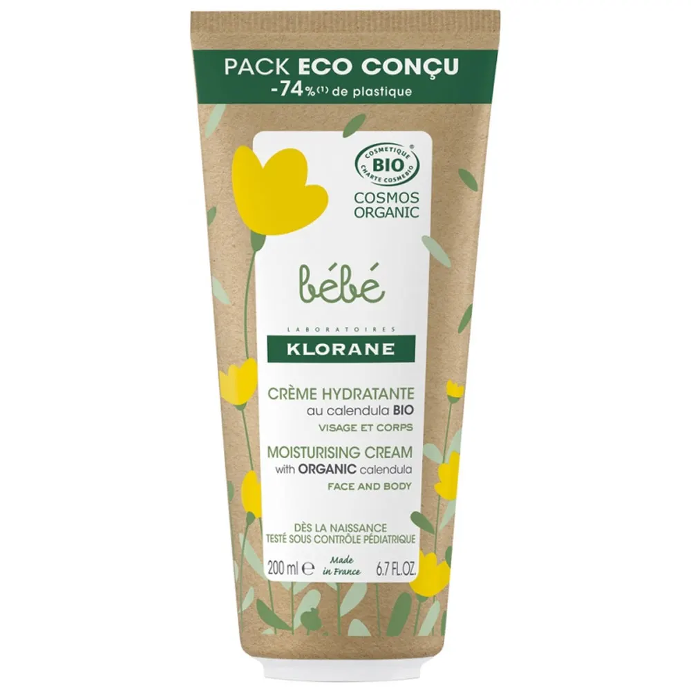 Klorane Bébé Crème hydratante au Calendula Bio 200ml