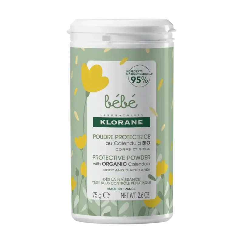 Klorane Talc Poudre Protectrice au Calendula BIO – 75 g