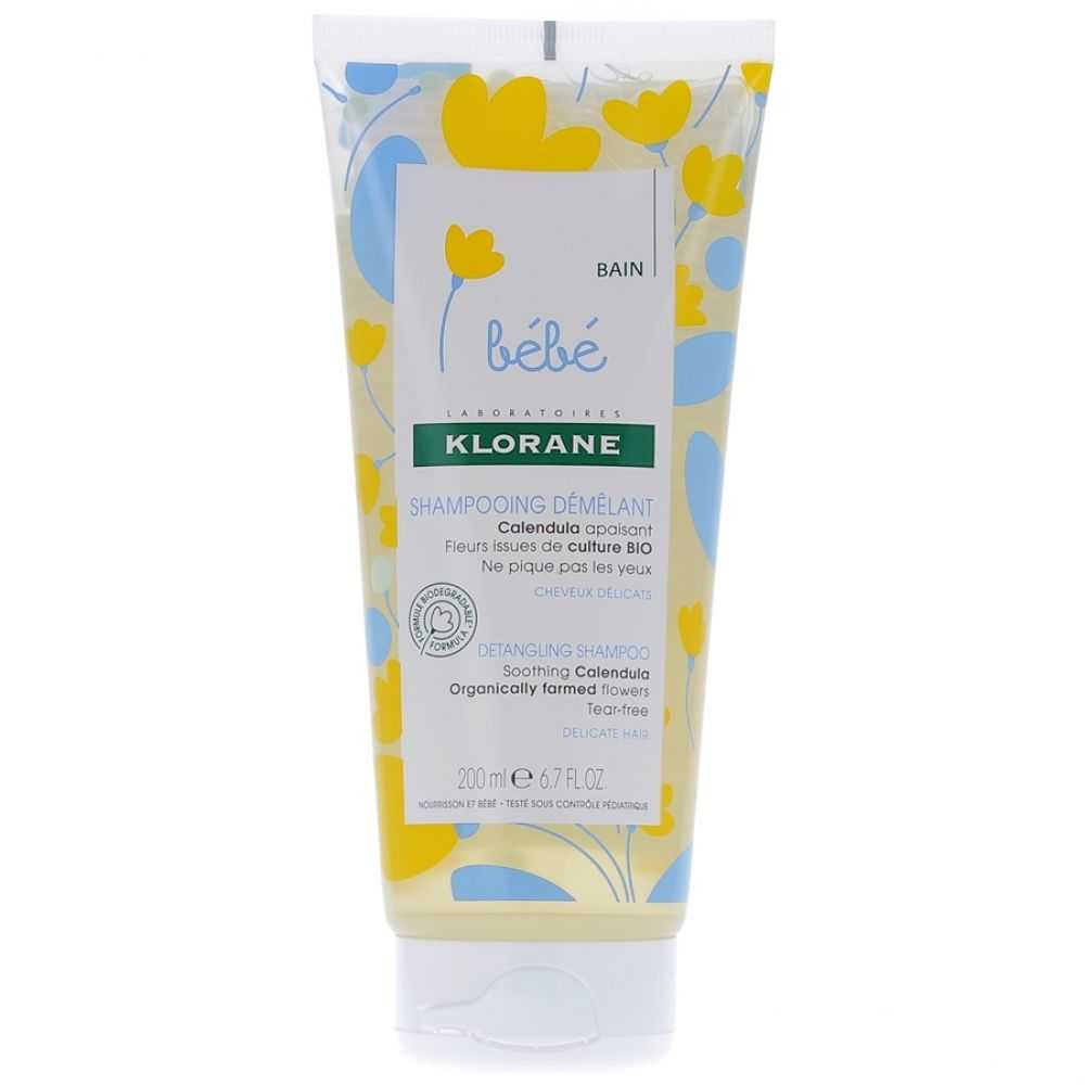 Klorane Bébé Shampooing doux démêlant 200ml