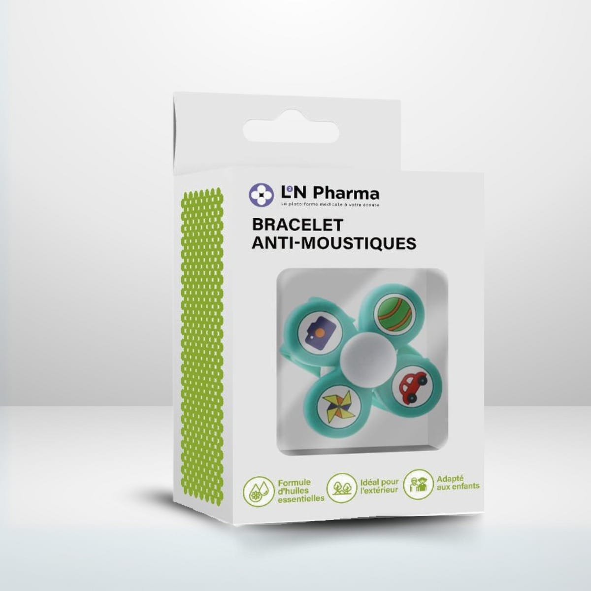L2N Pharma Bracelet Anti-Moustiques Spinner Ludique