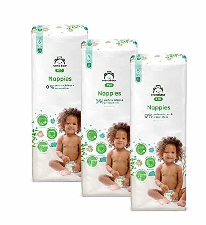 Mama Bear Couches bébé Écologiques Ultra Absorbantes Taille 6 (16+ kg) 40un