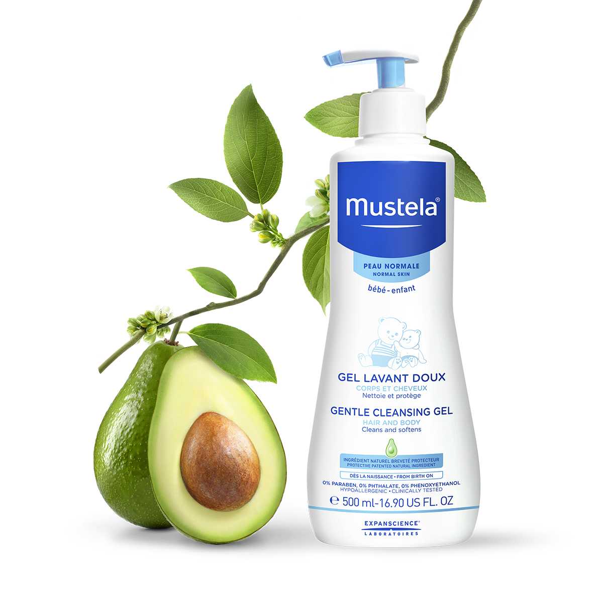 Mustela Gel Lavant Doux à l’Avocat 500ml