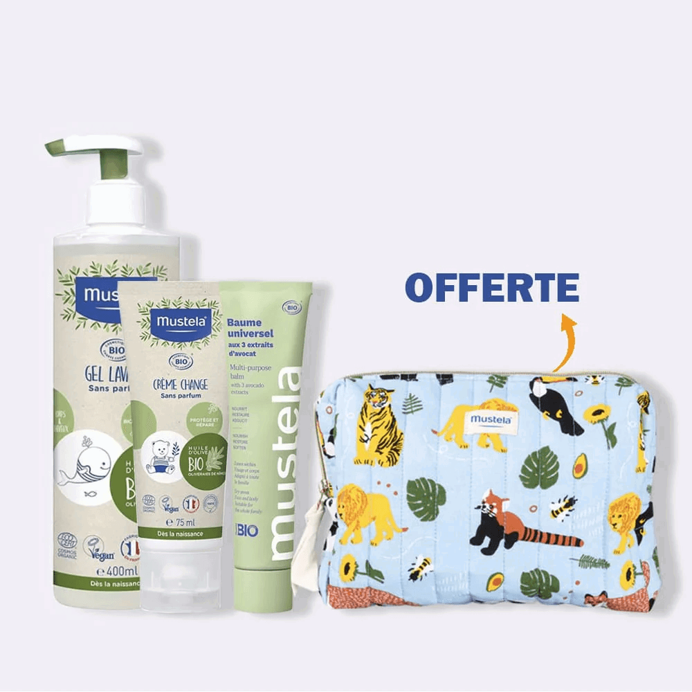 Mustela Mon premier Pack de soin Bio + Trousse Offerte