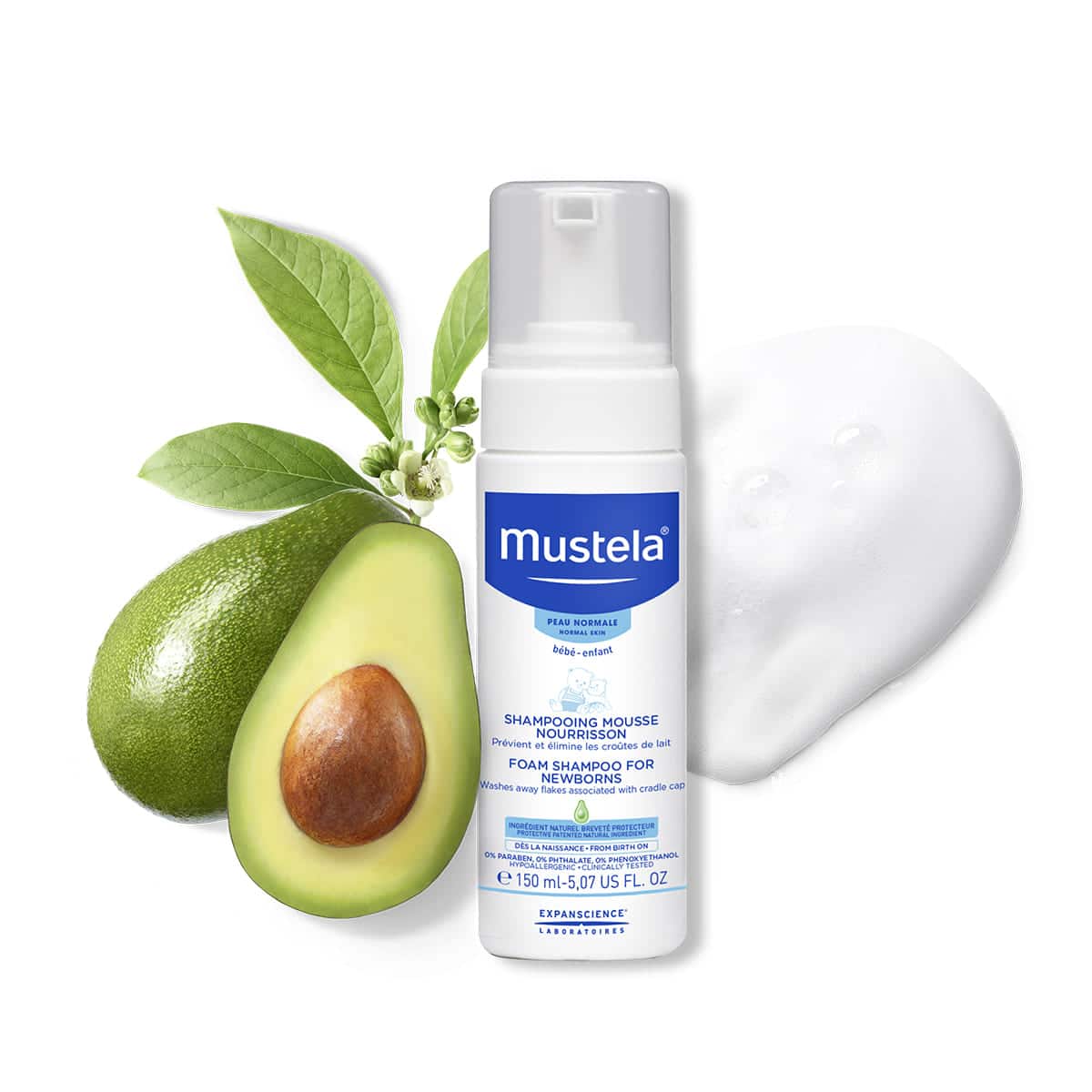 Mustela Shampooing Mousse nourrisson 150ml