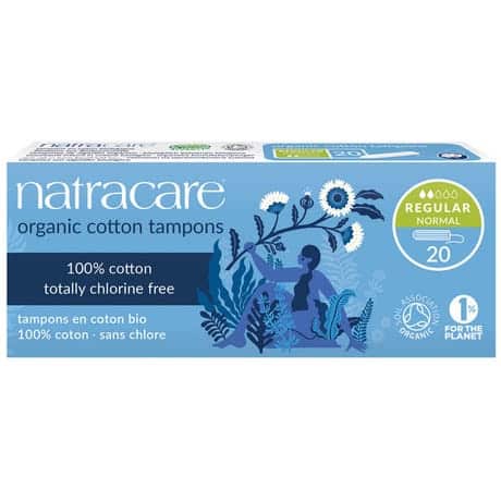 Natracare Tampons Normaux Sans Applicateur – 20 Unités