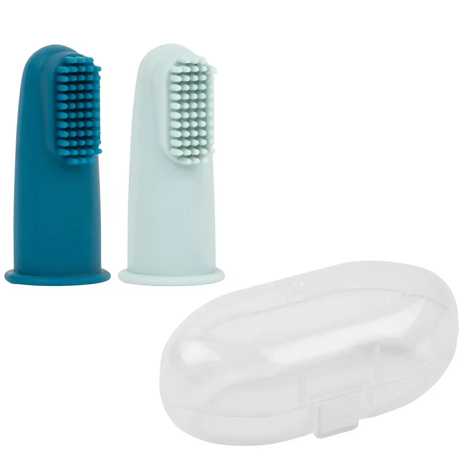 Nattou Set de Brosses à Dents 2 Pièces Silicone