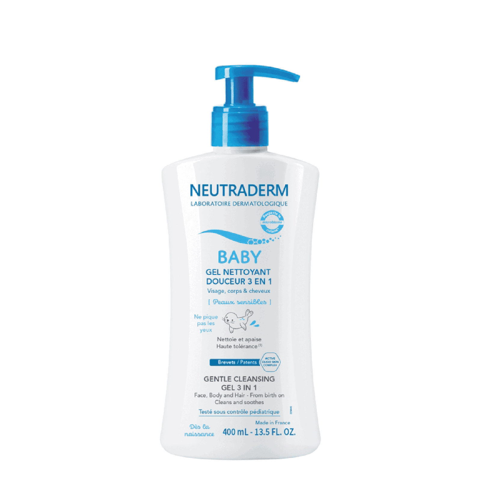 Neutraderm Baby Gel nettoyant douceur 3 en 1 – 400ml