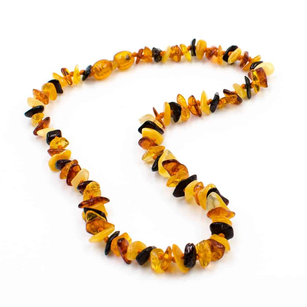 Nildor Collier Ambre Bébé Perles Chips Multicolore A350