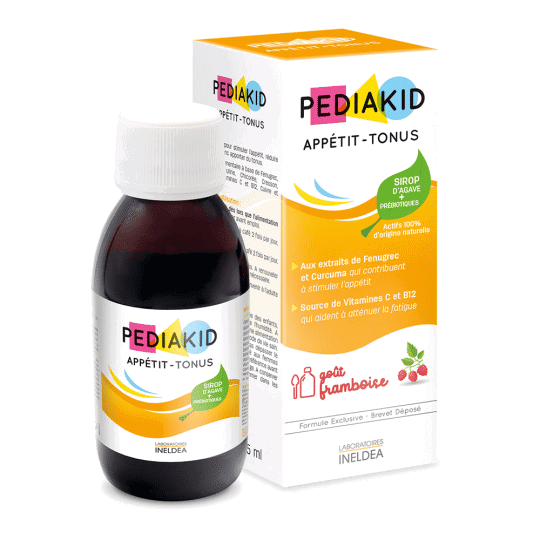PEDIAKID Appétit-Tonus goût framboise 125ml
