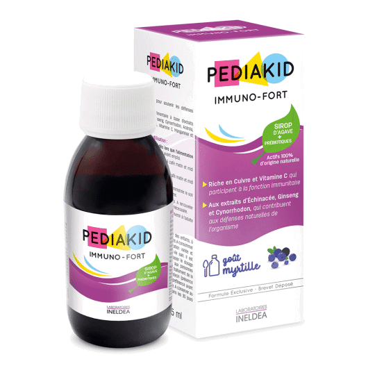 PEDIAKID Immuno-Fort Défenses Naturelles goût myrtille 125ml