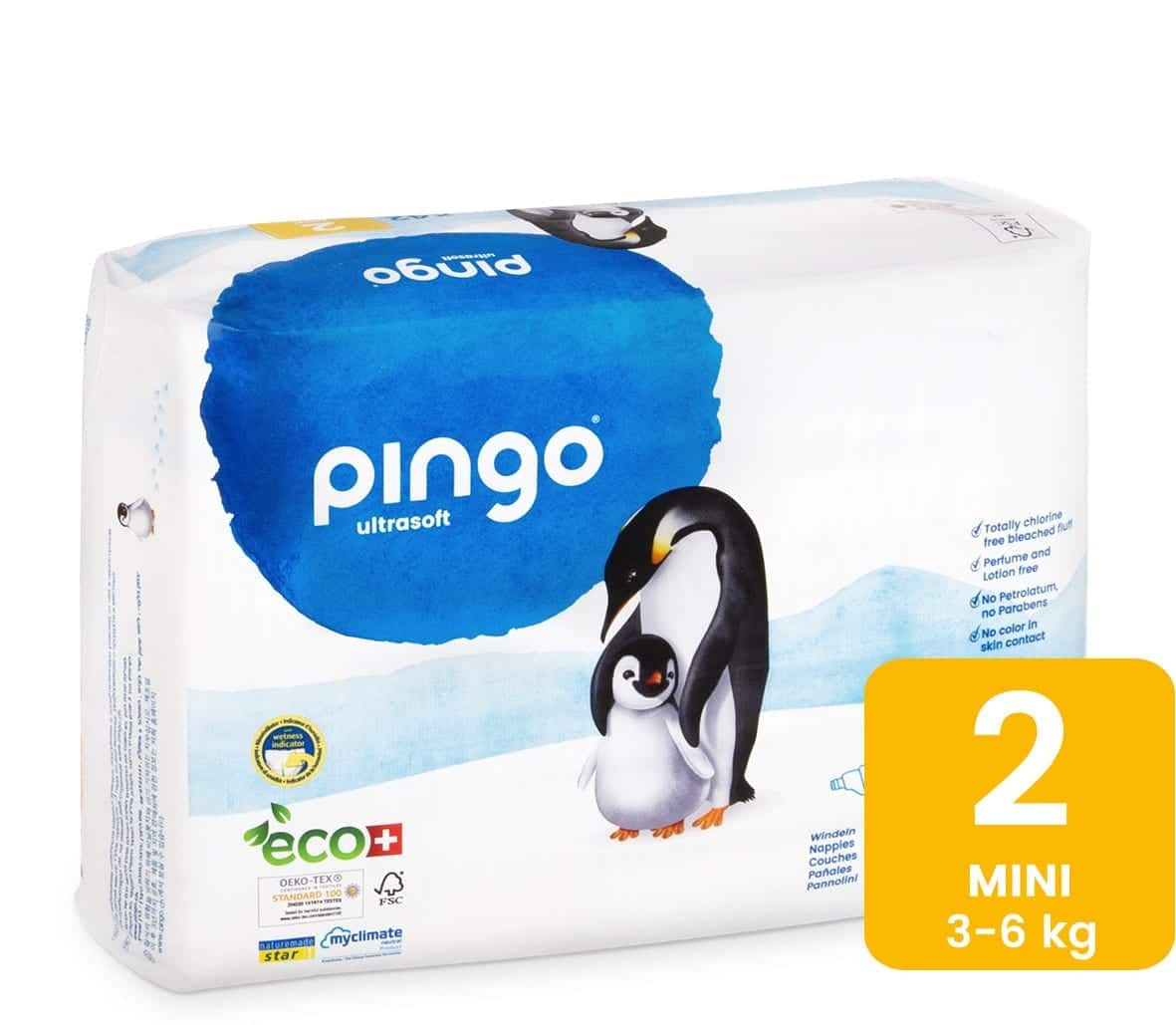 Pingo – Couches Écologiques Taille 2 (3-6kg) 42unités