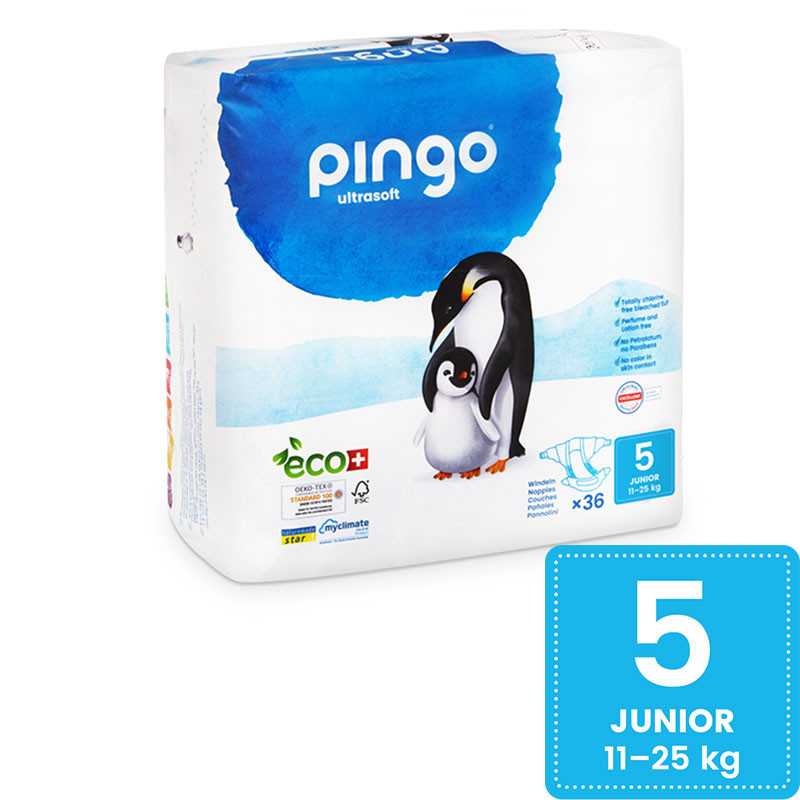 Pingo – Couches Écologiques Taille 5 (11-25kg) 36unités