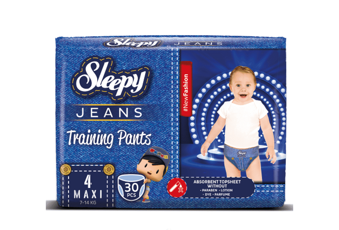 Sleepy Jeans Couches Culottes Maxi Taille 4 – (7-14kg) 30 Unités