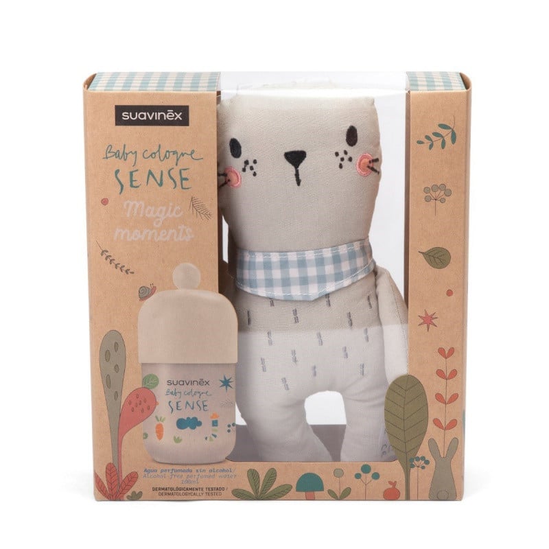 Suavinex Coffret Baby cologne Sense 100ml avec Peluche