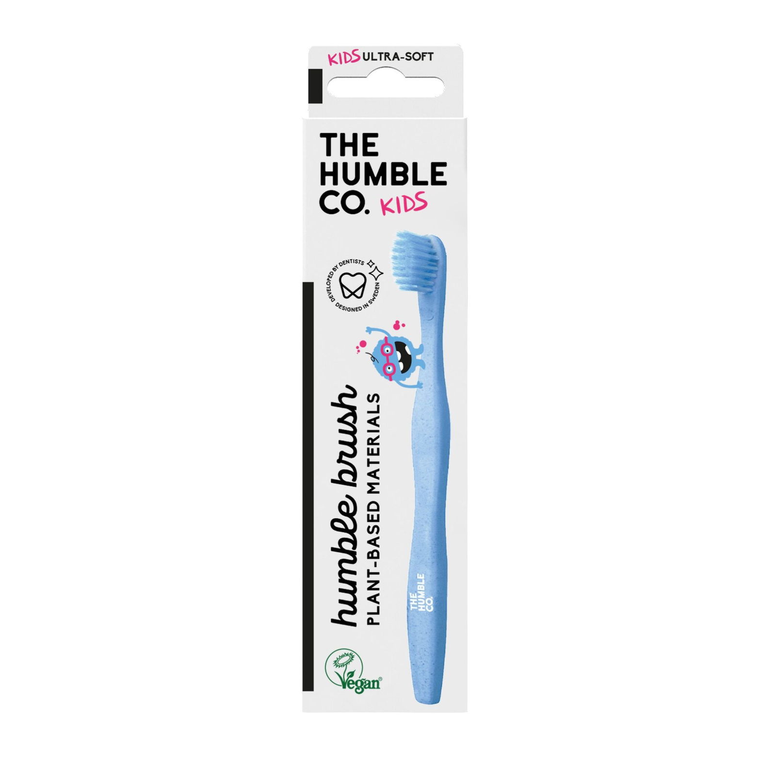 The Humble Co – Brosse à Dents Enfant à Base de Plantes – Bleu