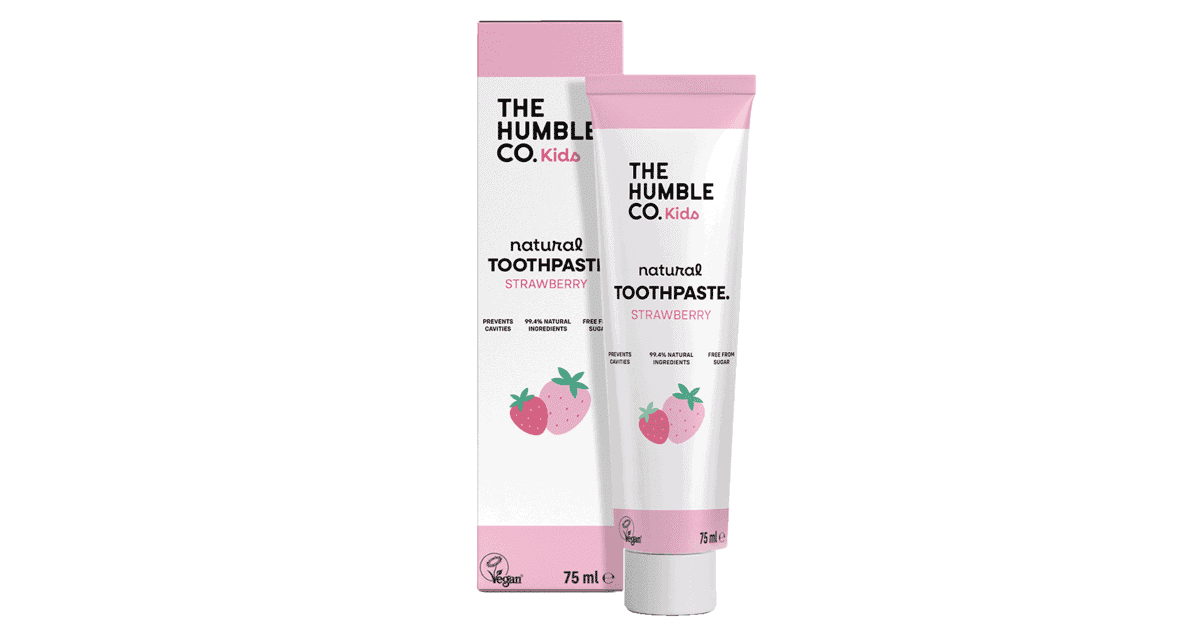 The Humble Co – Dentifrice pour enfants saveur fraise naturel 75 ml