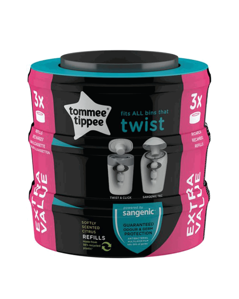 Tommee Tippee Lot de 3 recharges Twist & Click
