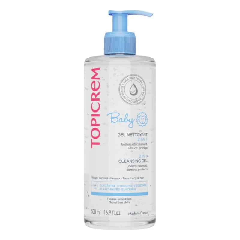 Topicrem Bébé Gel Lavant Doux Visage, corps & cheveux 500ml