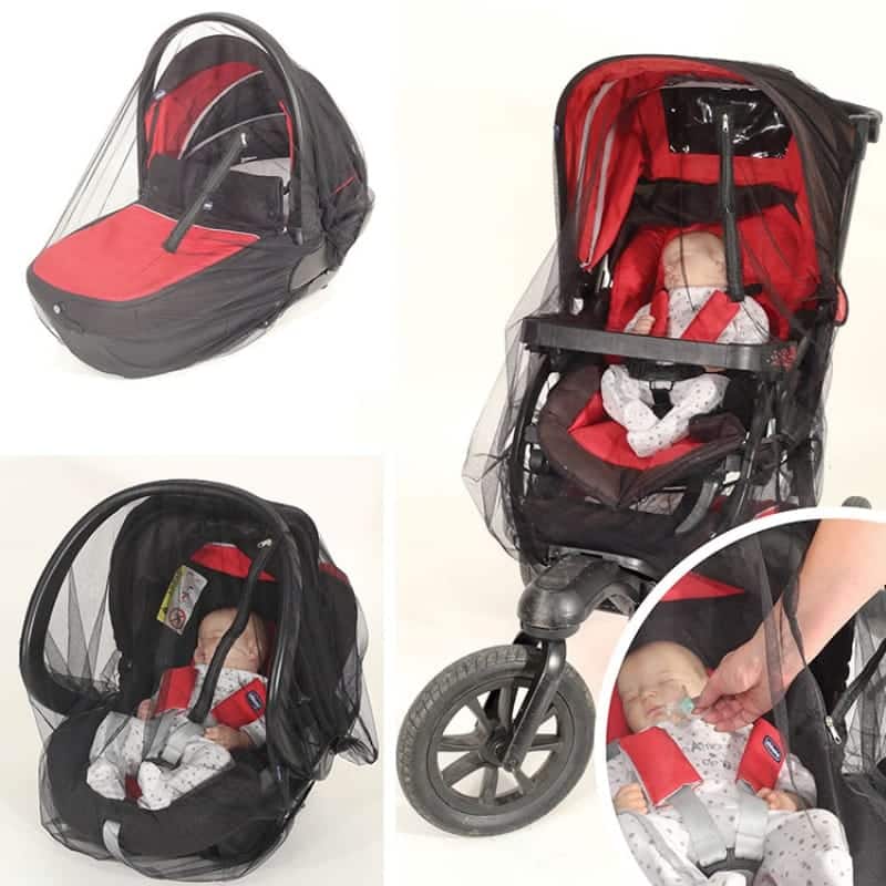 Trois Kilos Sept Moustiquaire zippée Blanc – Cosy/Poussette/Landau