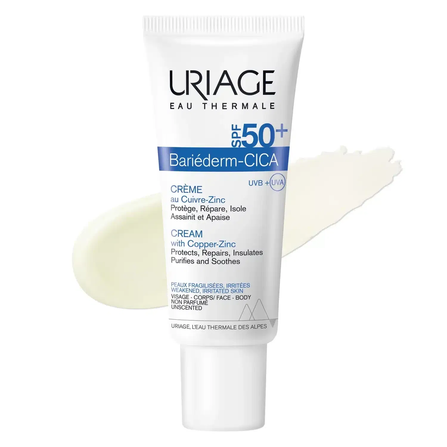 Uriage Bariéderm Cica Crème SPF50+ au Cuivre Zinc 40ml