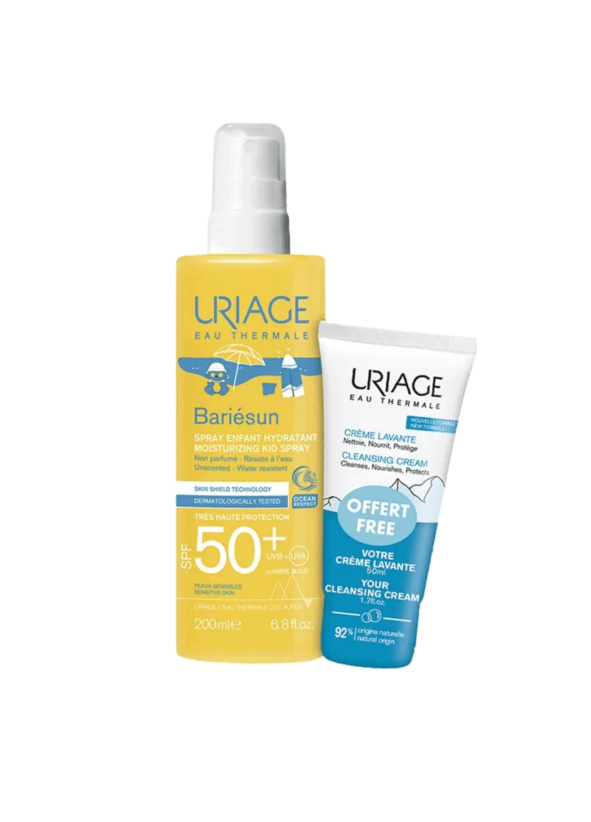 Uriage Bariésun Spray Solaire Enfant Spf50+ 200ml + Crème Lavante Nourrissante 50ml Offerte