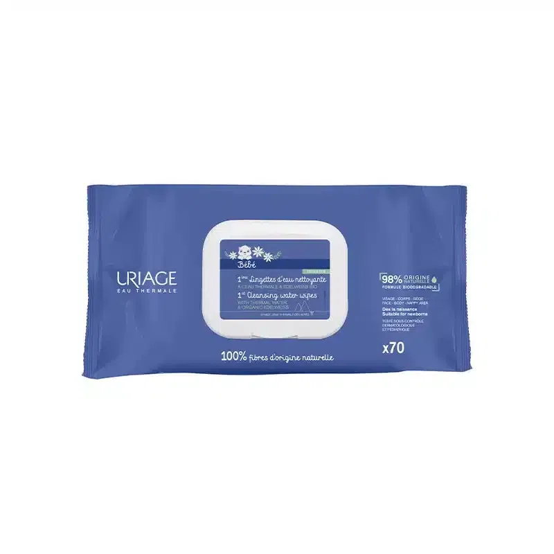 Uriage Bébé 1ère lingettes nettoyantes 70 unités