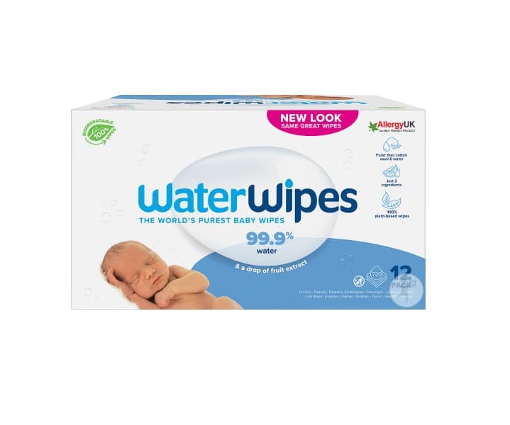 WaterWipes Pack Lingettes bébé Pack 12×60 unités