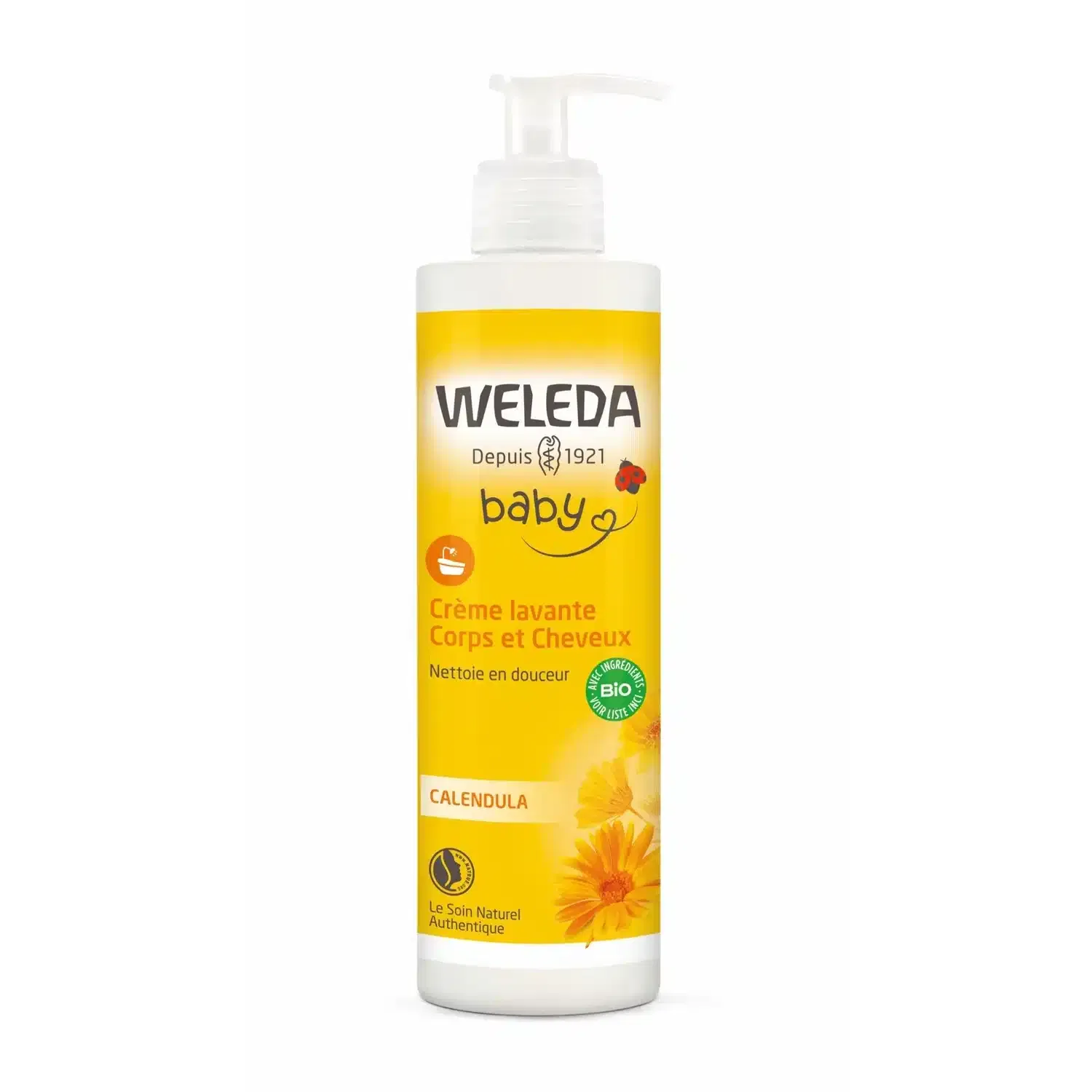Weleda Crème Lavante Corps et Cheveux au Calendula 400ml