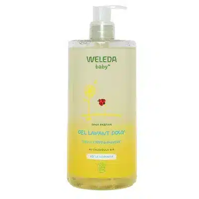 Weleda Gel Lavant Doux au Calendula Bio 750ml – 2 en 1 Corps & Cheveux