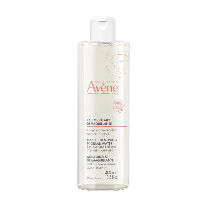 Avène Eau Micellaire Démaquillante 400ml – Visage et Yeux Peaux Sensibles