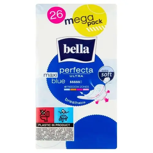 Bella Perfecta Serviettes ultra blue maxi extra douces – 26 unités