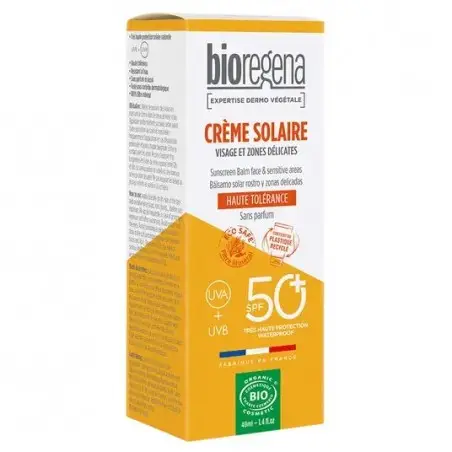 Bioregena Écran Solaire Baume Visage & Zones Délicates SPF50 – 40ml