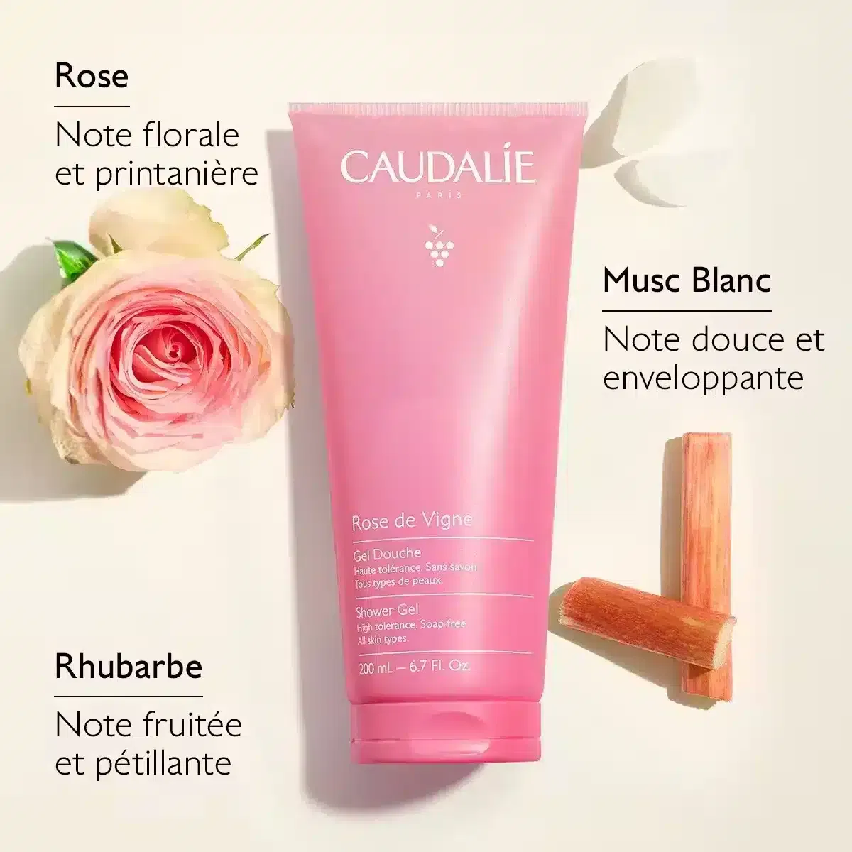 Caudalie Gel Douche Rose de Vigne – 200 ml