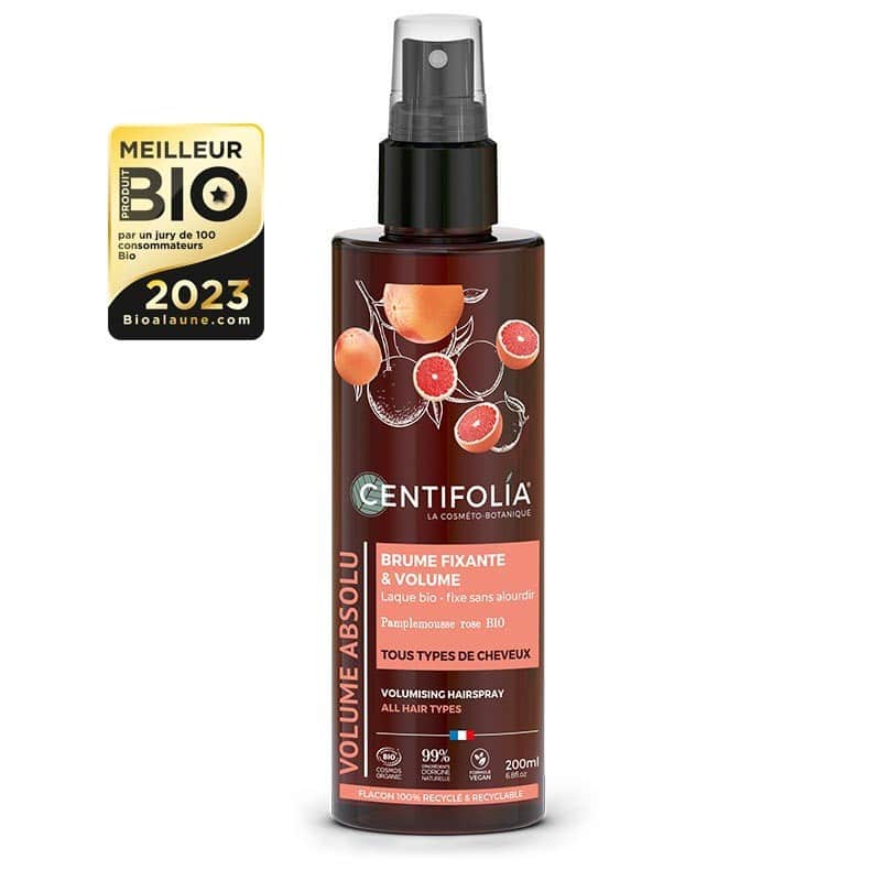 Centifolia Brume Fixante et Volume – Laque Bio pour tous types de cheveux