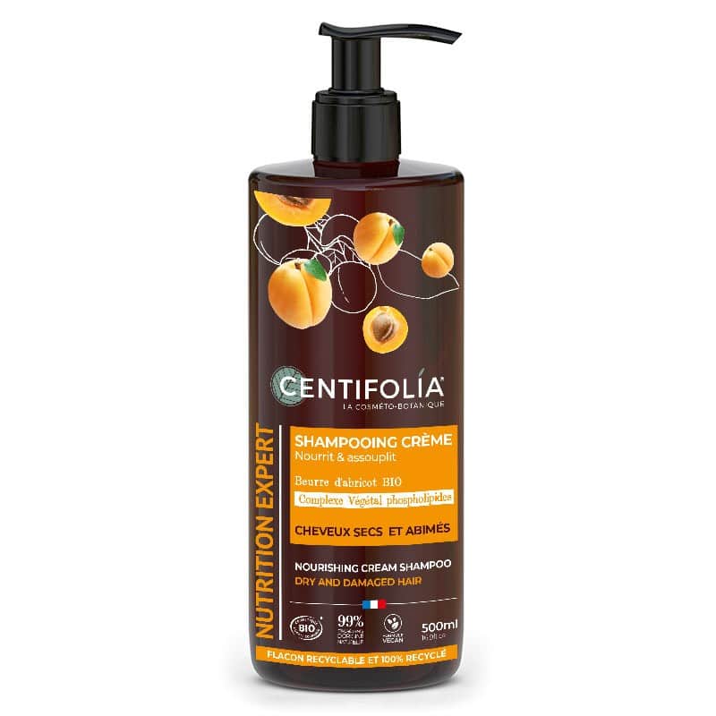 Centifolia Shampoing crème nutrition cheveux secs 500ml Bio