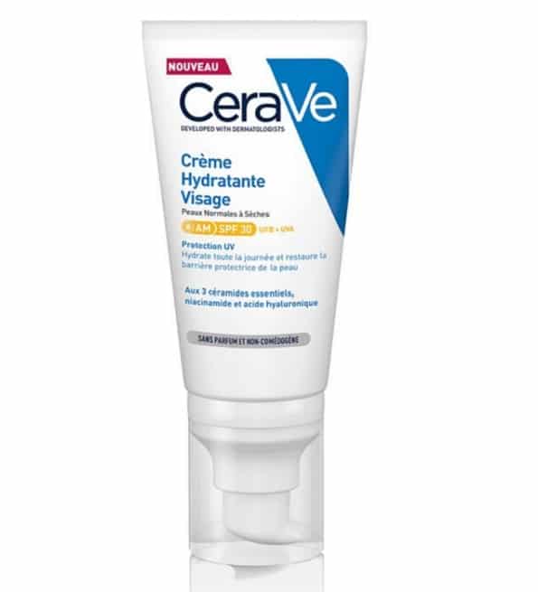 Cerave Crème Hydratante Visage SPF30 52ml Peaux Normales à Sèches