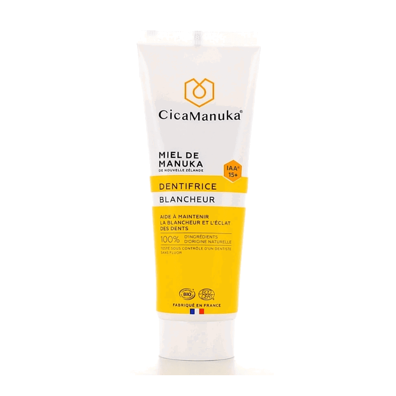 Cicamanuka – Dentifrice Blancheur au Miel de Manuka